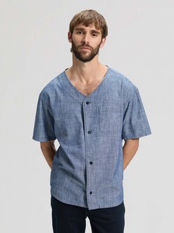 Herren Kurzarmhemd - Baseball With Pkt