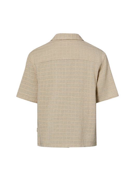 Herren Kurzarmhemd mit Leinen-Anteil - RRCorey