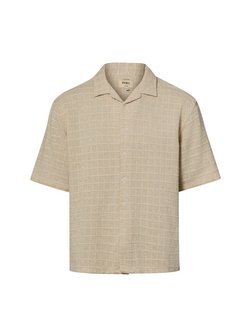 Herren Kurzarmhemd mit Leinen-Anteil - RRCorey