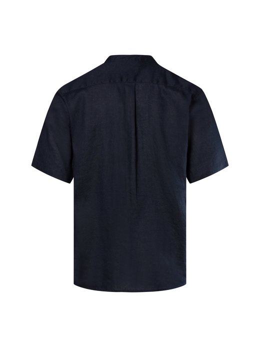 Herren Kurzarmhemd mit Leinen-Anteil