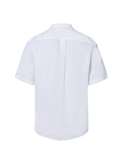 Herren Kurzarmhemd mit Leinen-Anteil