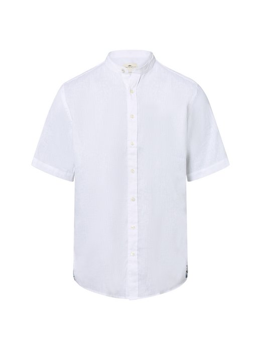 Herren Kurzarmhemd mit Leinen-Anteil