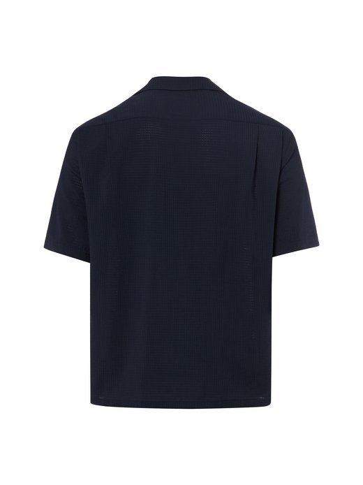 Herren Kurzarmhemd mit Wollanteil - Lars-Camp-262