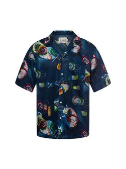 Artikelbild Herren Kurzarmhemd von Scotch & Soda in marine mehrfarbig gemustert