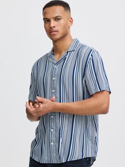 Artikelbild Herren Kurzarmhemd von BLEND in blau gestreift