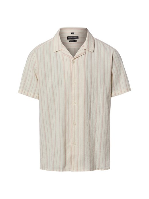 Herren Kurzarmshirt mit Leinen-Anteil