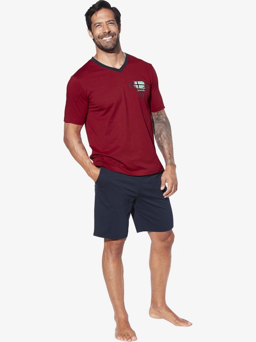 Herren Kurzer Schlafanzug - EDIN