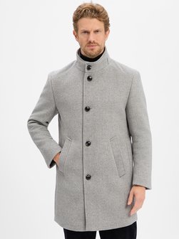 Herren Kurzmantel mit Wolle