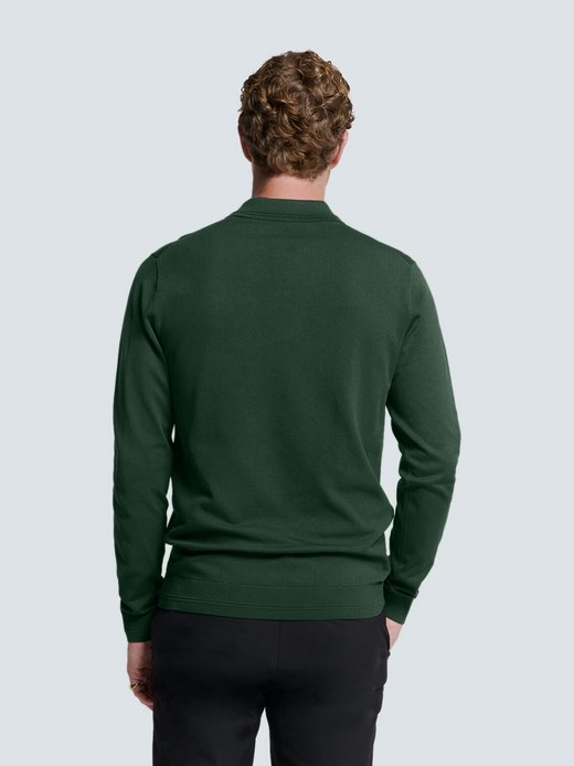 Herren Langärmeliger Polo-Pullover