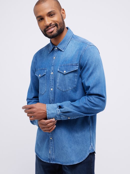 Herren Langarm-Hemd