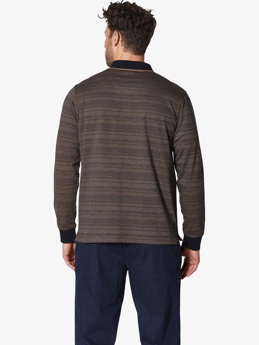 Herren Langarm-Poloshirt - ALRENTI