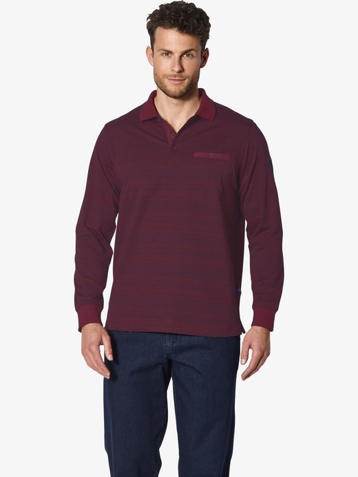 Herren Langarm-Poloshirt - ALRENTI