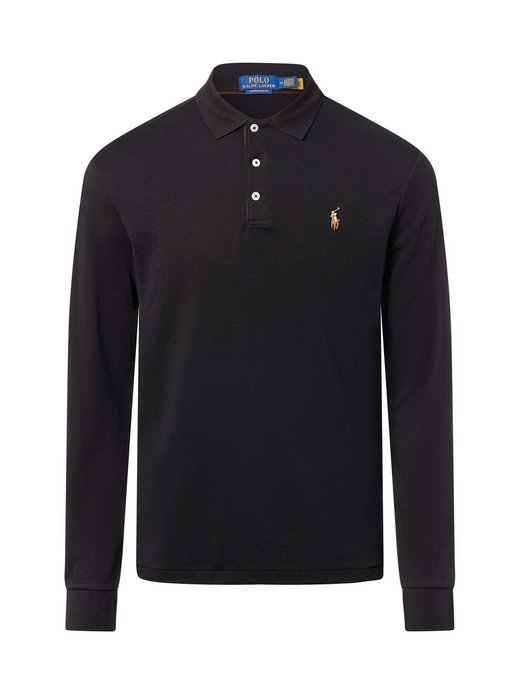 Herren Langarm-Poloshirt - Custom Slim Fit