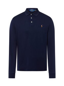 Herren Langarm-Poloshirt - Custom Slim Fit