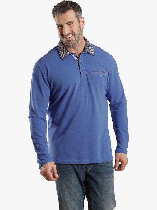 Herren Langarm-Poloshirt - EARL CHAD
