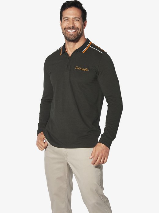 Herren Langarm-Poloshirt - ERIKELL