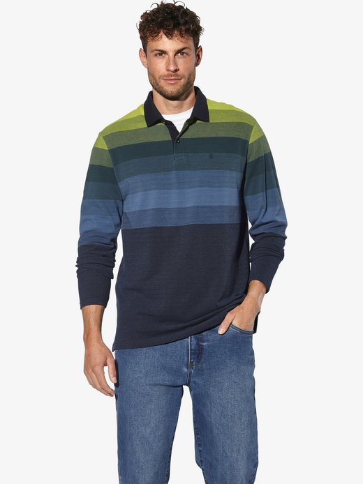 Herren Langarm-Poloshirt - LEMIN