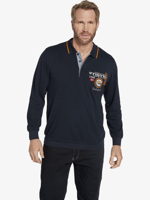 Herren Langarm-Poloshirt - LOKI