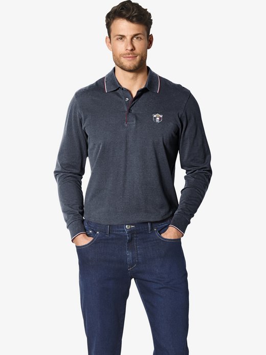 Herren Langarm-Poloshirt - MILANVETZO