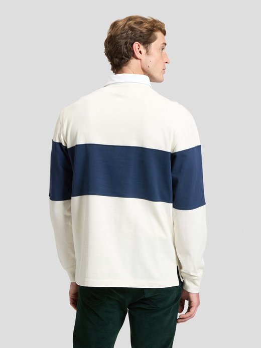 Herren Langarm-Poloshirt - Rugby