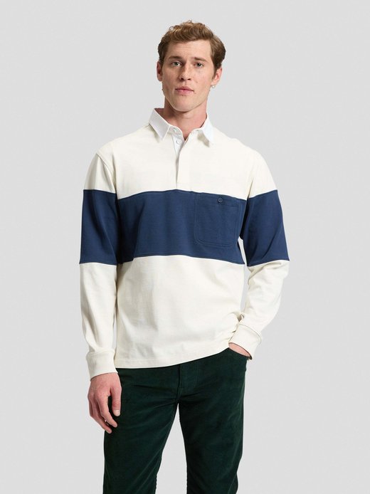Herren Langarm-Poloshirt - Rugby