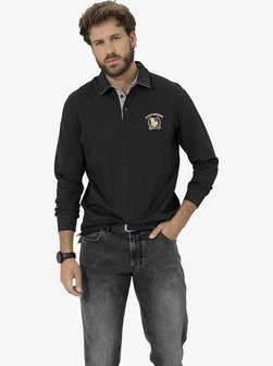 Herren Langarm-Poloshirt - TESSELLO