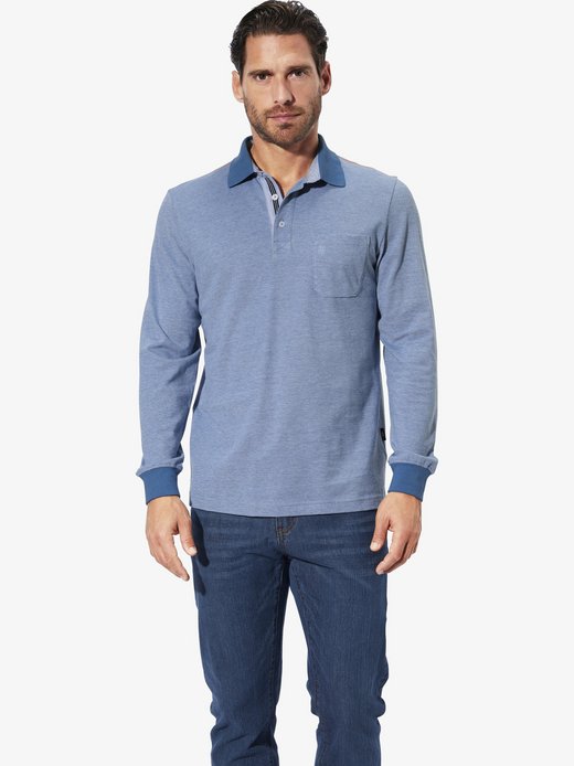 Herren Langarm-Poloshirt - ULDOR