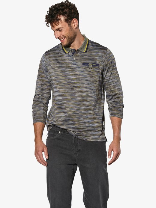 Herren Langarm-Poloshirt - VANDOR