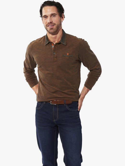 Herren Langarm-Poloshirt - ZUPATERRI