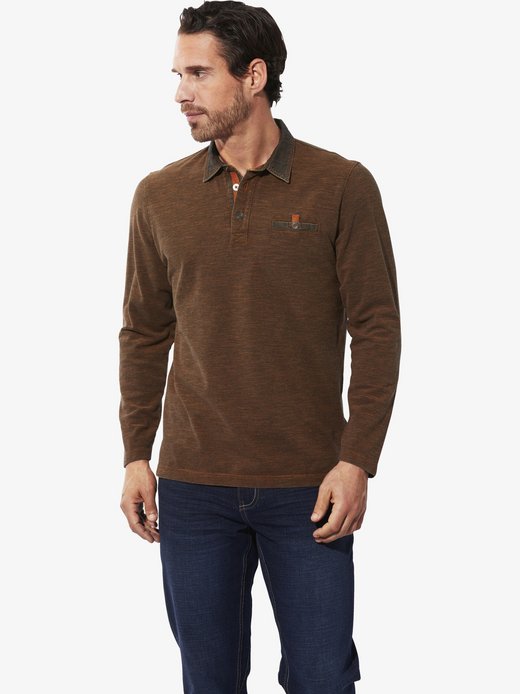 Herren Langarm-Poloshirt - ZUPATERRI