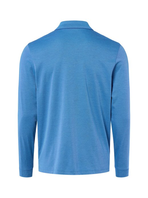 Herren Langarm-Poloshirt - bügelleicht