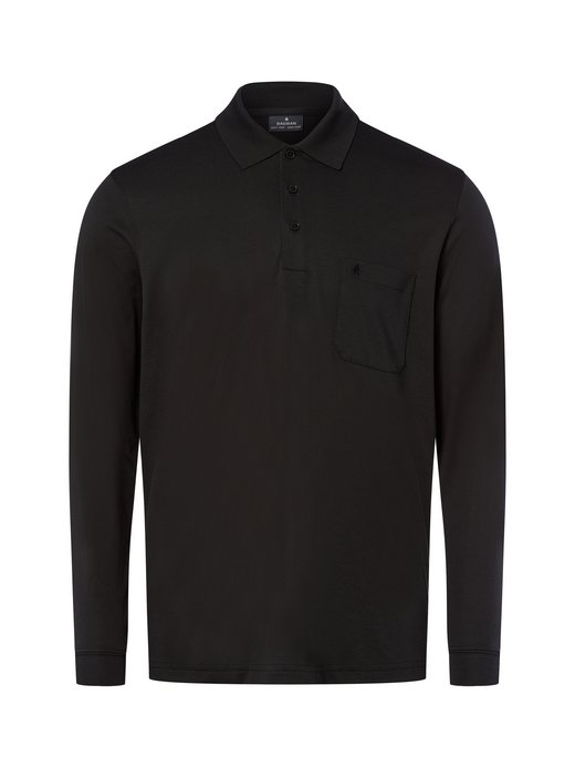 Herren Langarm-Poloshirt - bügelleicht