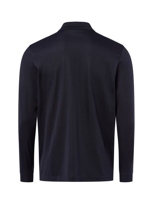 Herren Langarm-Poloshirt - bügelleicht