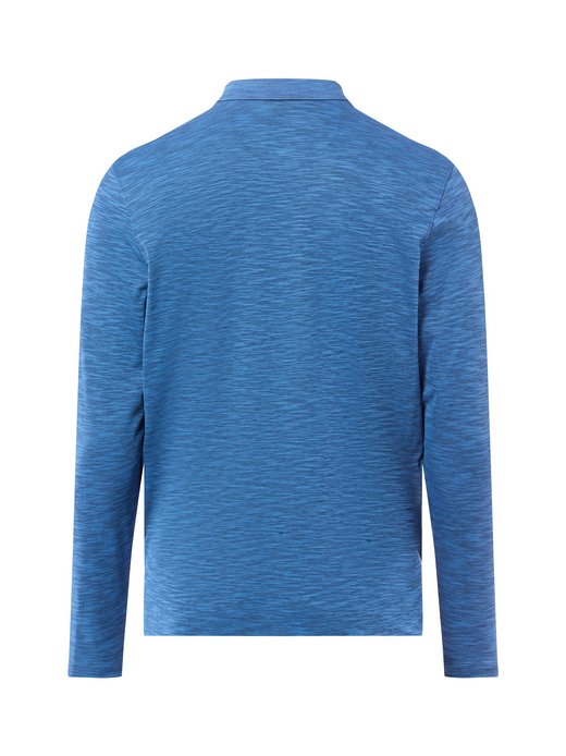 Herren Langarm-Poloshirt - bügelleicht