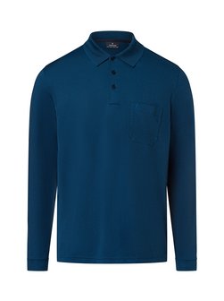 Herren Langarm-Poloshirt - bügelleicht