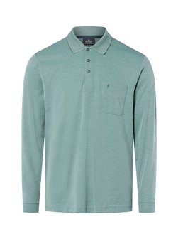 Herren Langarm-Poloshirt - bügelleicht