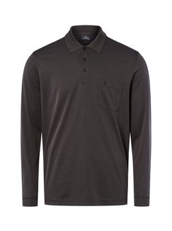 Herren Langarm-Poloshirt - bügelleicht