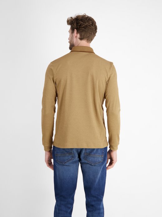 Herren Langarm-Poloshirt