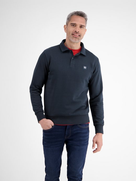 Herren Langarm-Poloshirt