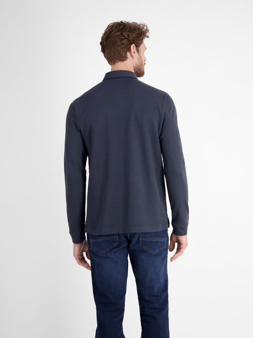 Herren Langarm-Poloshirt