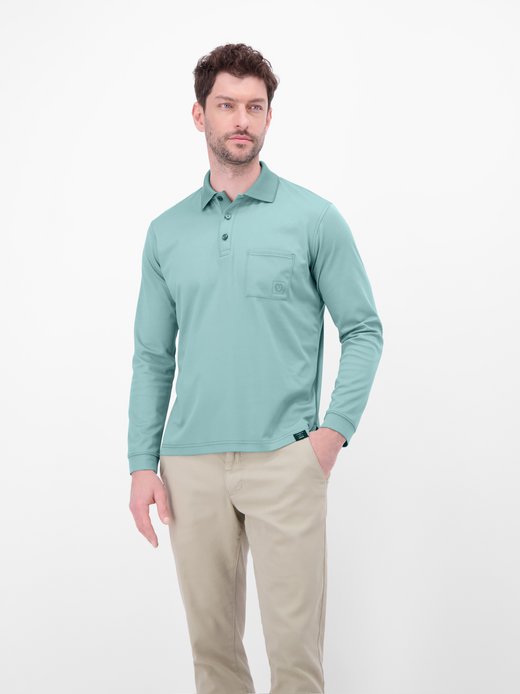 Herren Langarm-Poloshirt