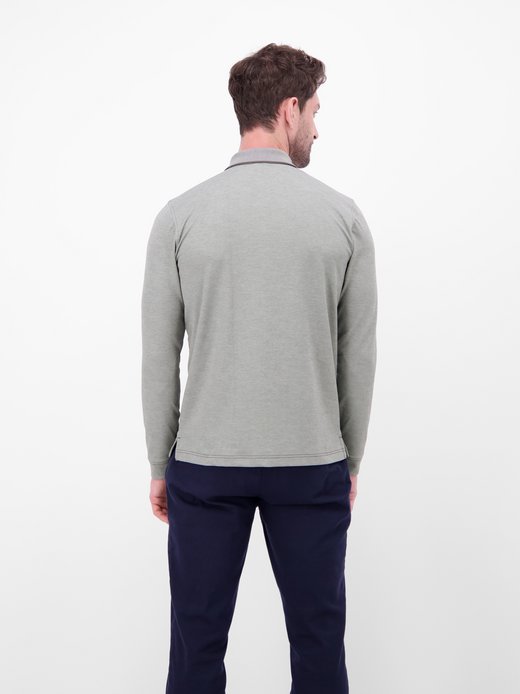 Herren Langarm-Poloshirt