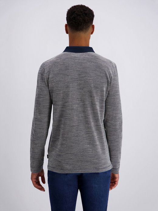 Herren Langarm-Poloshirt