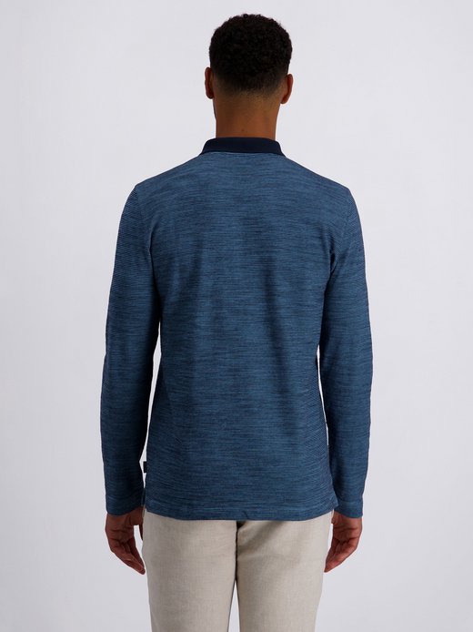 Herren Langarm-Poloshirt