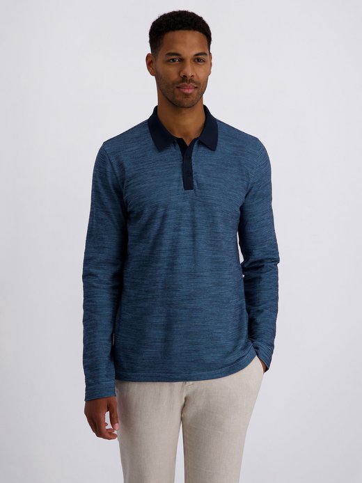 Herren Langarm-Poloshirt