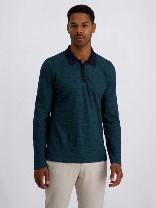 Herren Langarm-Poloshirt