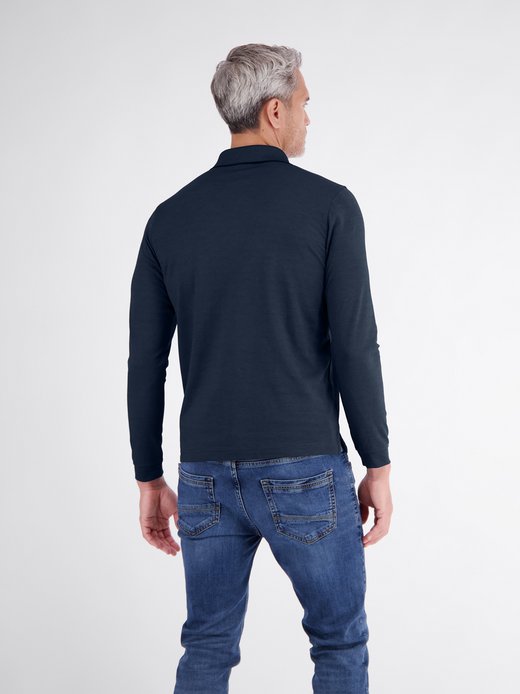 Herren Langarm-Poloshirt