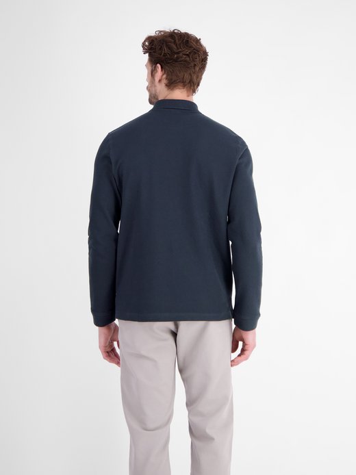 Herren Langarm-Poloshirt