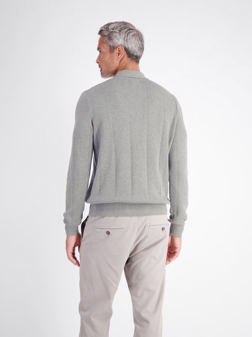 Herren Langarm-Poloshirt
