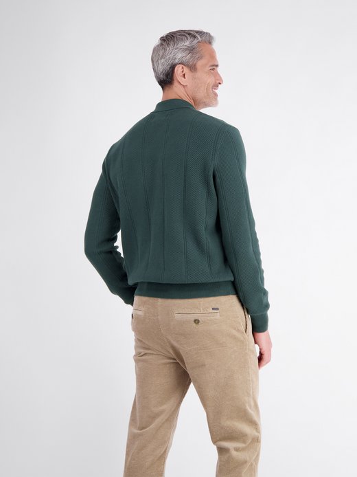 Herren Langarm-Poloshirt